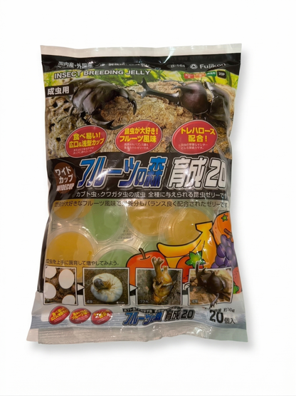 昆虫ゼリー：ワイドカップ　フルーツの森　育成２０（フジコン）